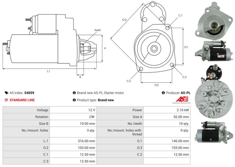 AS-PL S4059 Starter