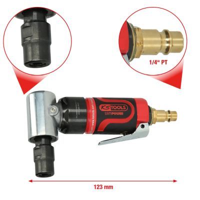 KS TOOLS Kampinis šlifuoklis (pneumatinis)