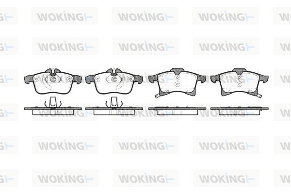 Комплект гальмівних колодок Astra G, Astra H, Astra J, Combo, Corsa C, Corsa D, Corsa E, Meriva, Zafira B