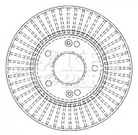 Гальмівний диск, Key Parts KBD4495