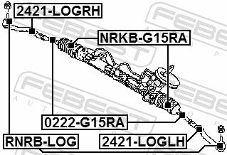 FEBEST 2421-LOGRH Tie Rod End