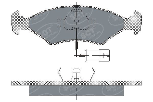 SCT - MANNOL fékbetétkészlet, tárcsafék SP 142 PR