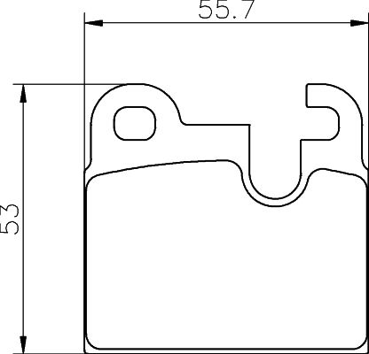 Piduriklotsi komplekt, ketaspidur MINTEX MDB1116