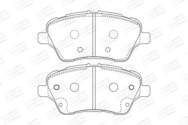 Дисковые тормозные колодки CHAMPION 573363CH Комплект