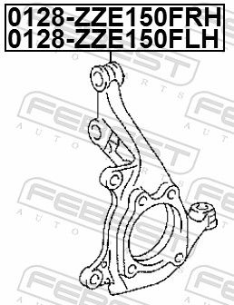 FEBEST 0128-ZZE150FLH Steering Knuckle, wheel suspension