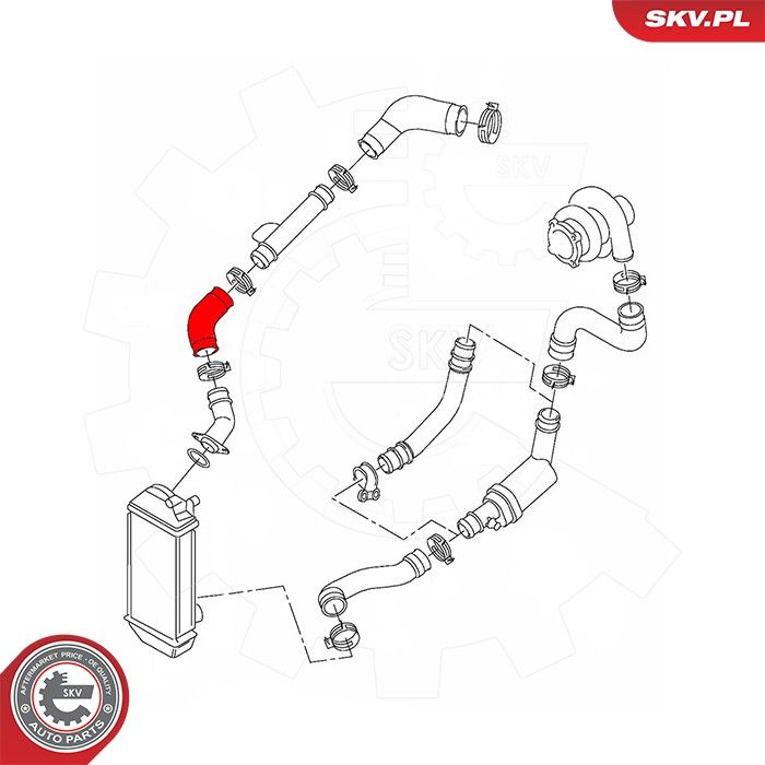 ESEN SKV 43SKV444 Charge Air Hose