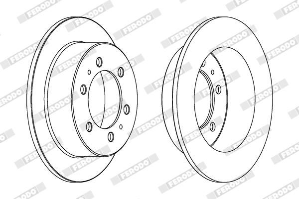 FERODO Disque de frein DDF1400