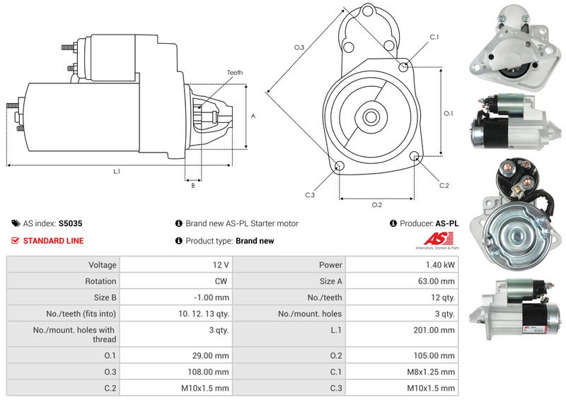 AS-PL S5035 Starter
