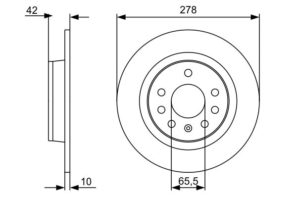 Тормозной диск BOSCH 986479515