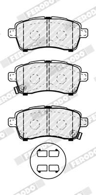 FERODO FDB5289 Brake Pad Set, disc brake