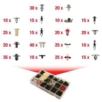 KS TOOLS Kėbulo laikomųjų spaustukų rinkinys