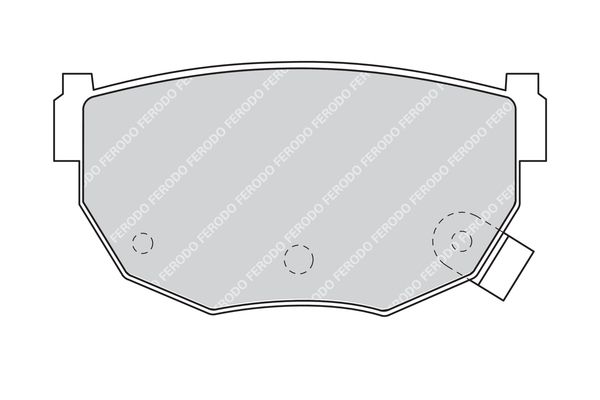 FERODO fékbetétkészlet, tárcsafék FDB484