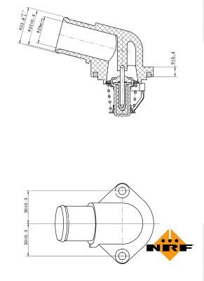 NRF 725037 Thermostat, coolant