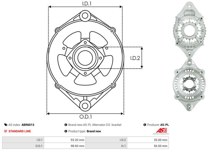 Kaitsekate, generaator, AS-PL ABR6013