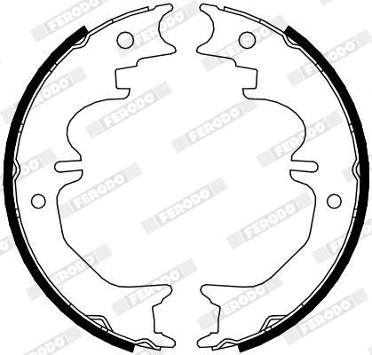 Комплект гальмівних колодок, стоянкове гальмо, Ferodo FSB4120