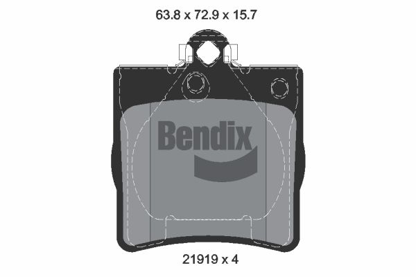 BENDIX Braking fékbetétkészlet, tárcsafék BPD1499