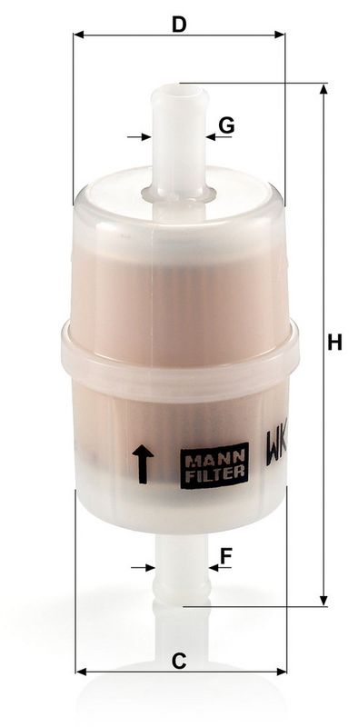 Kütusefilter, MANN-FILTER WK 32, 7