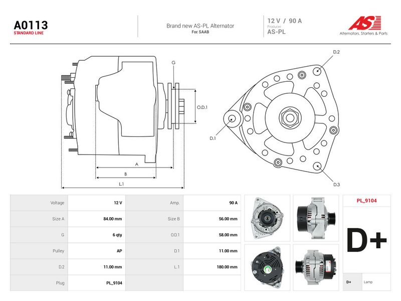 Generaator, AS-PL A0113