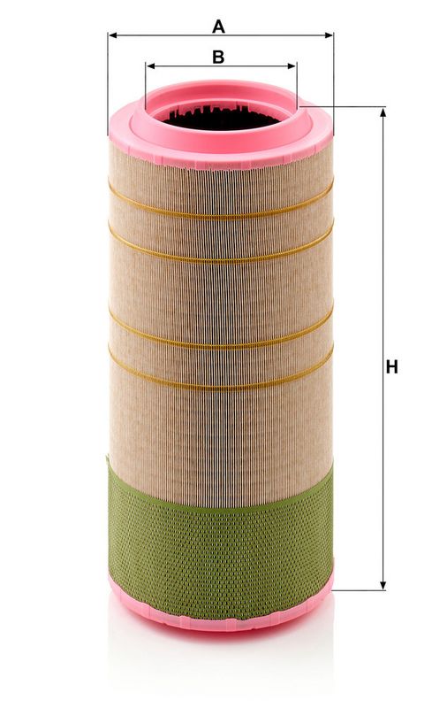 Luchtfilter past: AG CHEM 8103, 3104, 8104  INGERSOLL RAND R160IU  JOHN DEERE 640G III, 648G III, 744H, 748G III, 7920, 8100 T, 8110, 8110 T, 8120, 8200 T, 8210, 8210 T, 8220, 8310, 8310 T