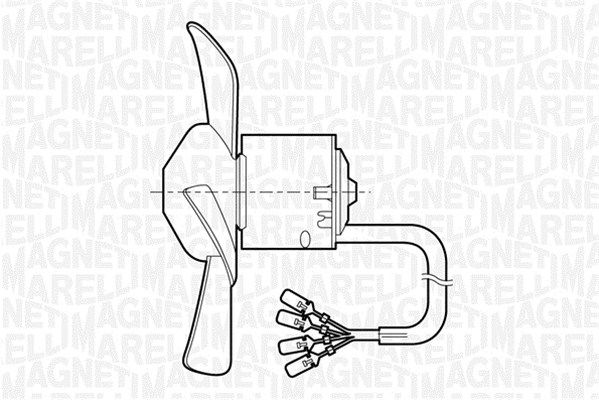 MAGNETI MARELLI Utastér-ventilátor 069401252010