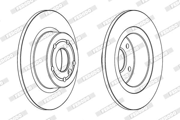 BREMSSCHEIBE FERODO DDF874C 1