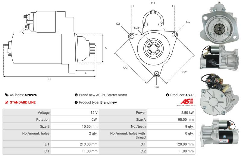 AS-PL S2092S Starter