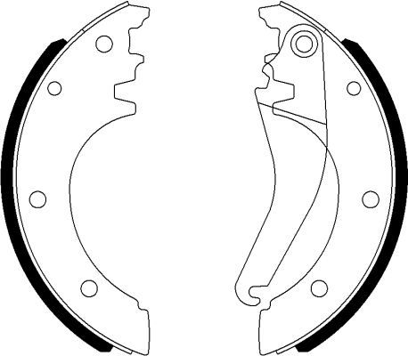 HELLA PAGID 8DB 355 022-081 Brake Shoe Set