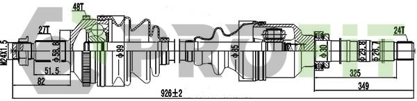 Приводний вал, Profit 2730-0141