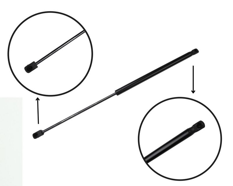 Gasveer kofferdeksel Links/Rechts maximale lengte: 525mm, sUV:205mm