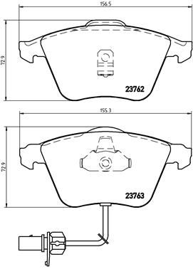 BREMBO fékbetétkészlet, tárcsafék P 85 056