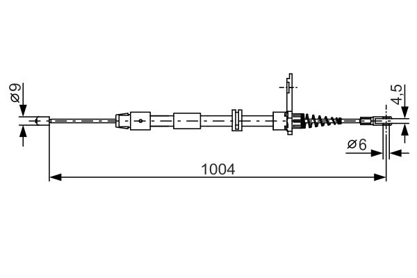 Bosch Cable Pull, parking brake 1 987 482 023 (1987482023)