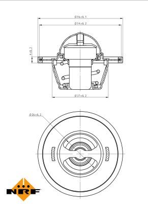 NRF 725155 Thermostat, coolant