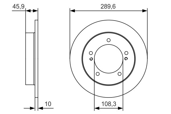 BOSCH 0 986 479 B09 Brake Disc