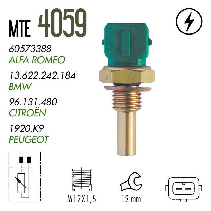MTE-Thomson 4059 Aušinimo skysčio temperatūros daviklis