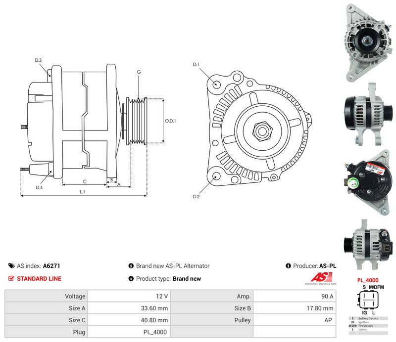 AS-PL A6271 Generatorius