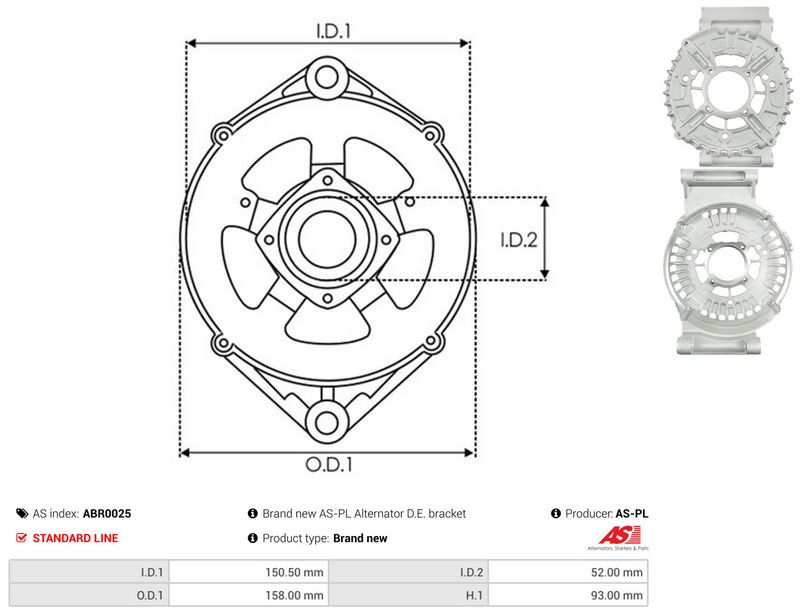 AS-PL ABR0025 Protective Cap, alternator