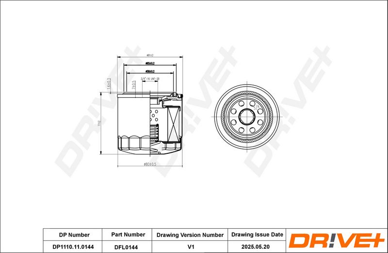 Filtru ulei DP1110.11.0144 Dr!ve+
