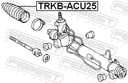 FEBEST TRKB-ACU25 Bellow, steering
