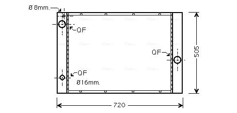 AVA QUALITY COOLING hűtő, motorhűtés BWA2285