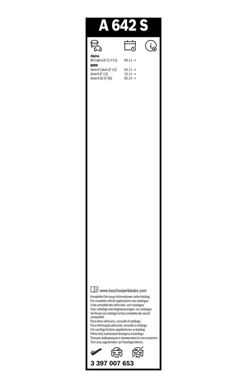 BOSCH 3 397 007 653 Wiper Blade