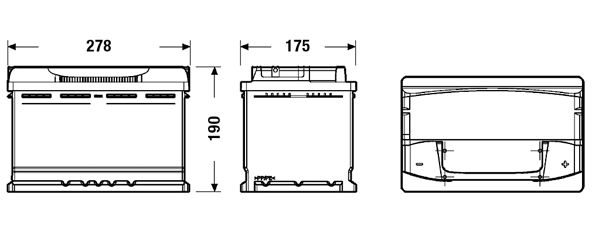 EXIDE EA770 Starter Battery