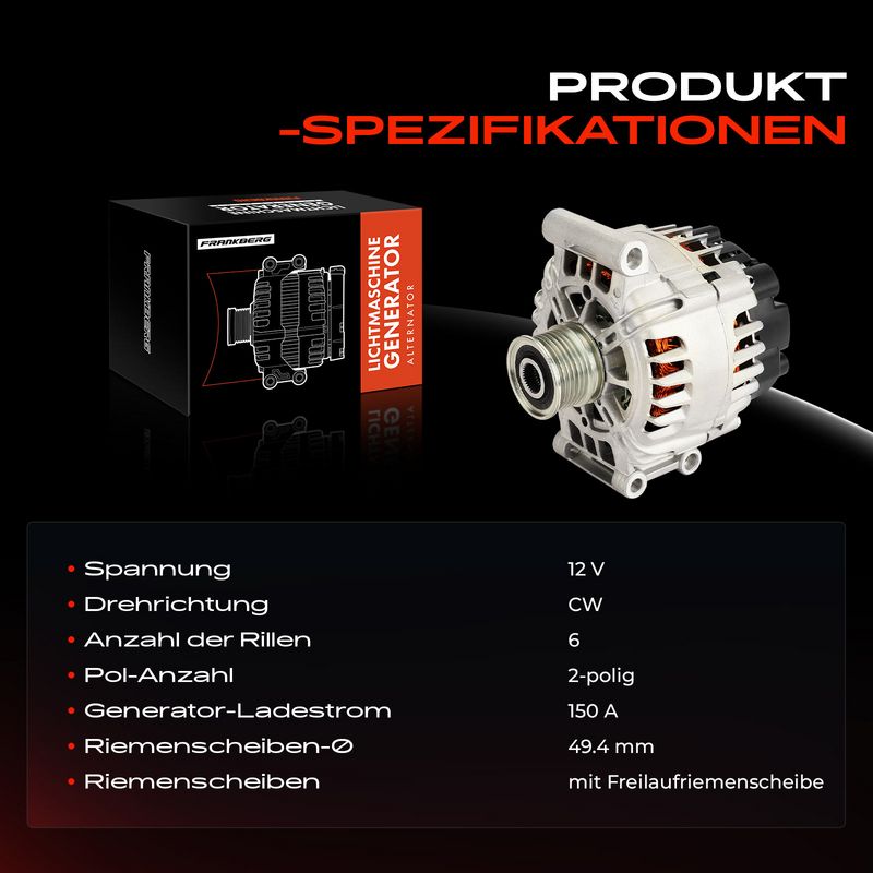 Frankberg 5481FB0030869 Alternator