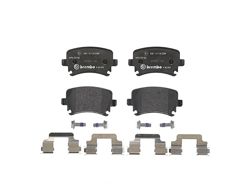 комплект спирачно феродо, дискови спирачки BREMBO