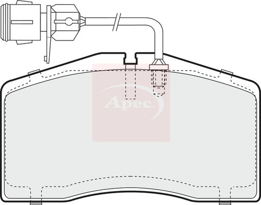 APEC Brake Pad Set, disc brake PAD1296