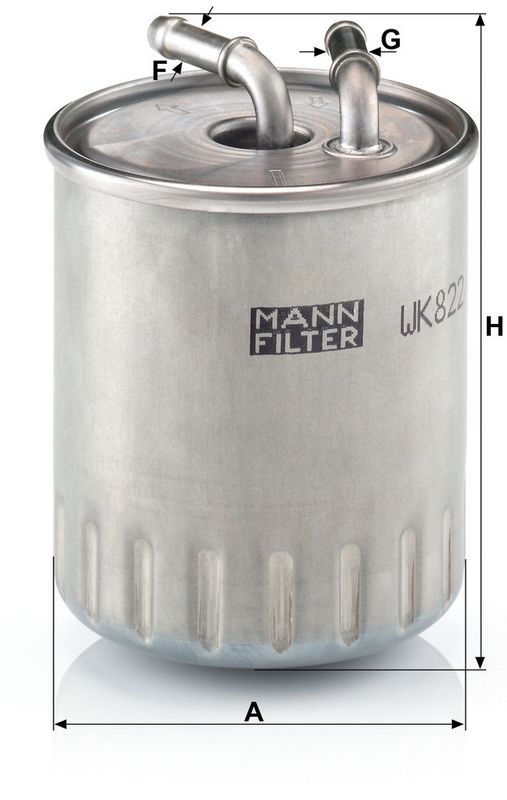 Kütusefilter, MANN-FILTER WK 822, 3