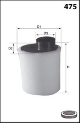 MISFAT Filtre à air R844