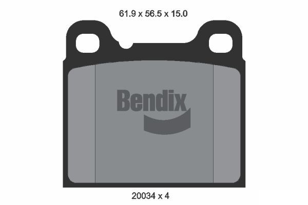 BENDIX Braking fékbetétkészlet, tárcsafék BPD1678