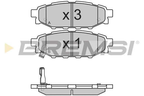 Тормозные колодки зад. Subaru Forester/Legacy IV 03-