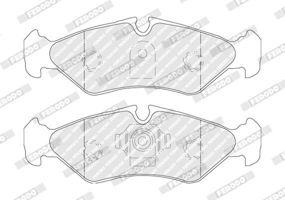 FERODO FVR1039 Brake Pad Set, disc brake