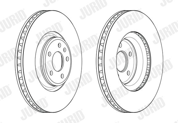 Гальмівний диск передній Audi A4, A5, A6, A8, Q5, Q7 / VW Touareg Jurid 563176JC1